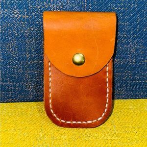 Brand New Medium Leather Pouch with Belt Loop. Handmade